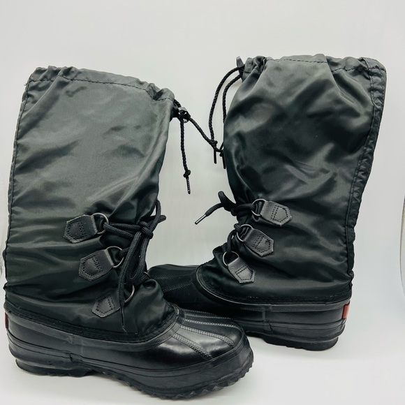 SOREL SNOW LION WOMENS BLACK WATERPROOF BOOTS SIZE 6 - Picture 11 of 16